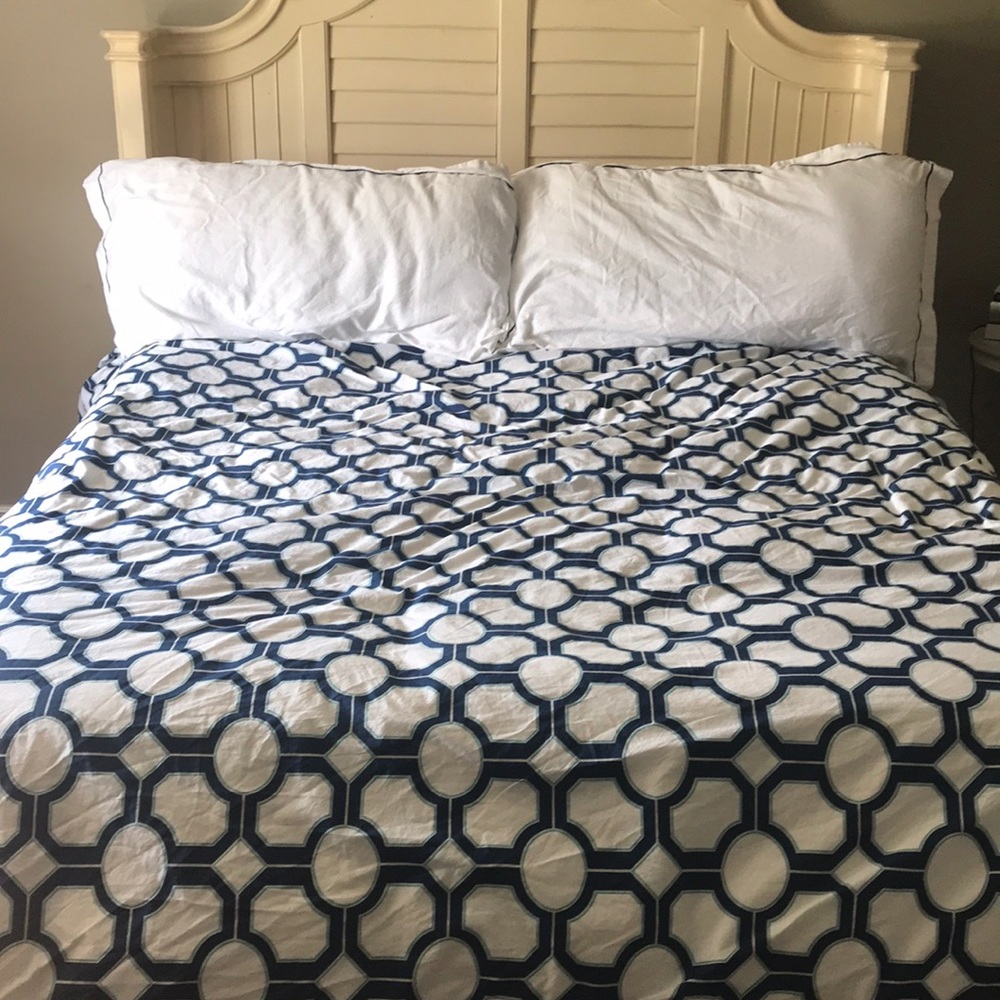 Pottery Barn king size duvet set.